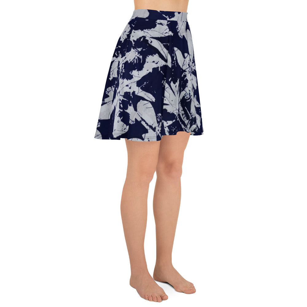 Indigo Adire Skater Skirt