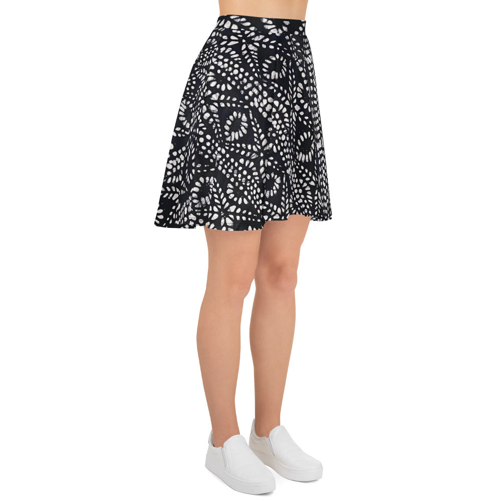 Aztec Adire Skater Skirt