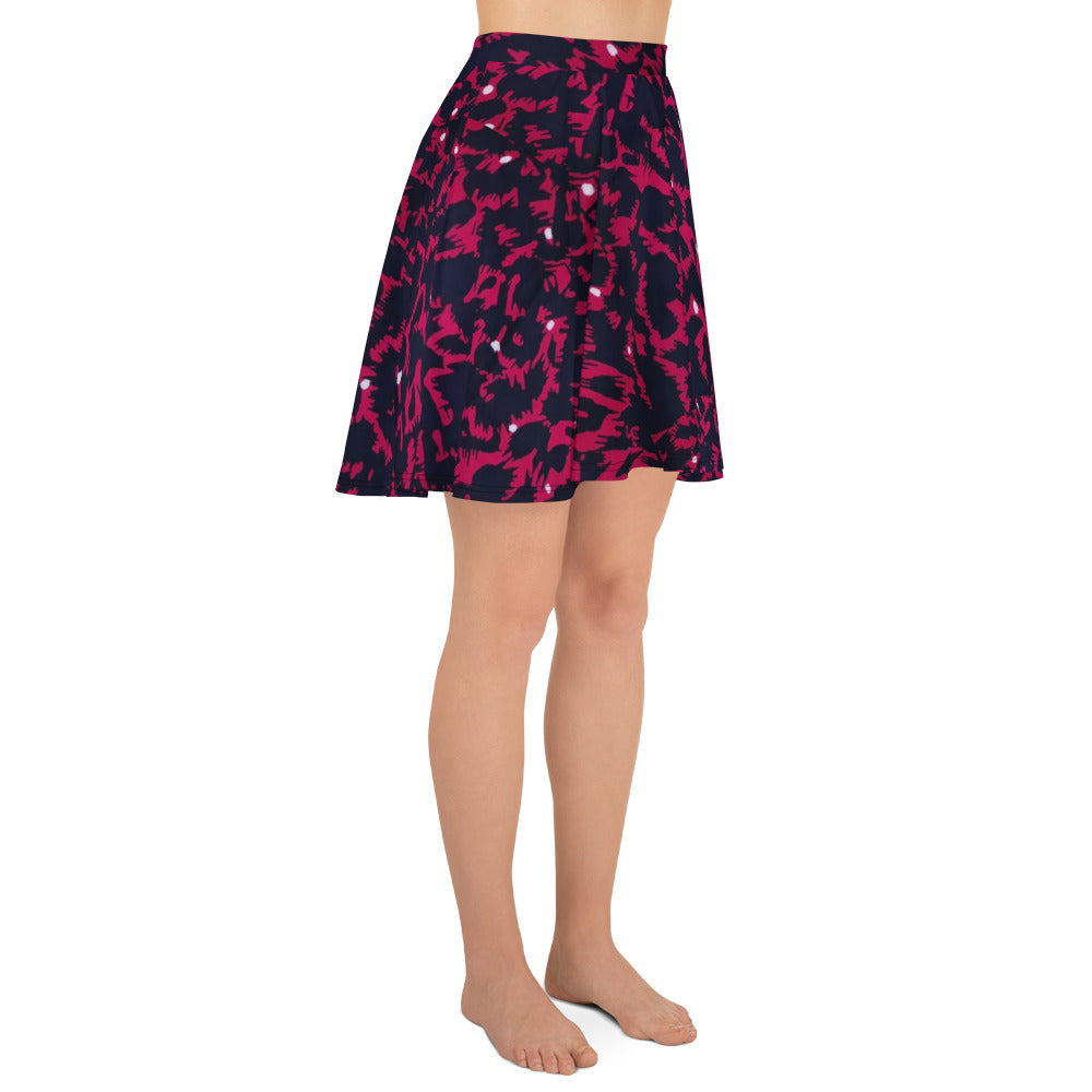 Pink Leopard Skater Skirt