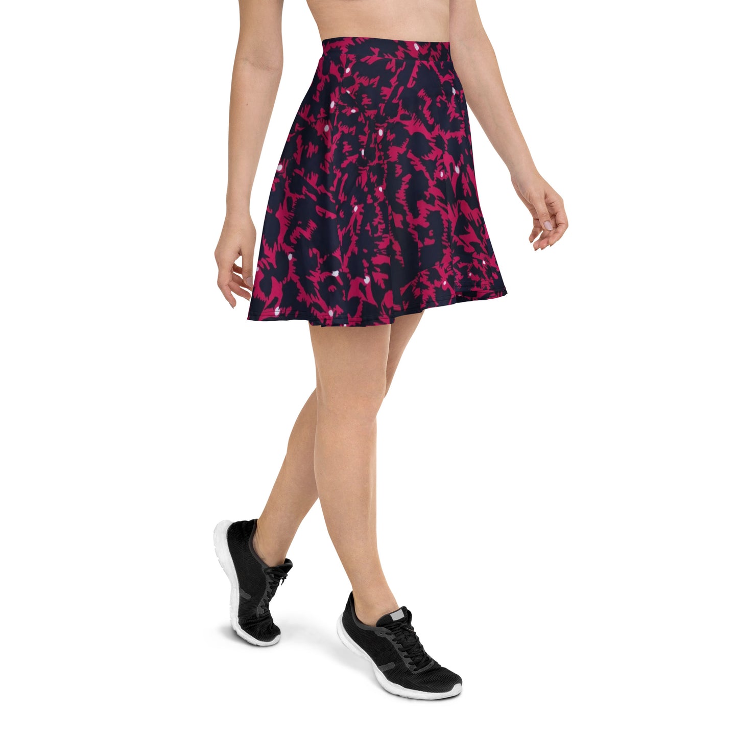 Pink Leopard Skater Skirt