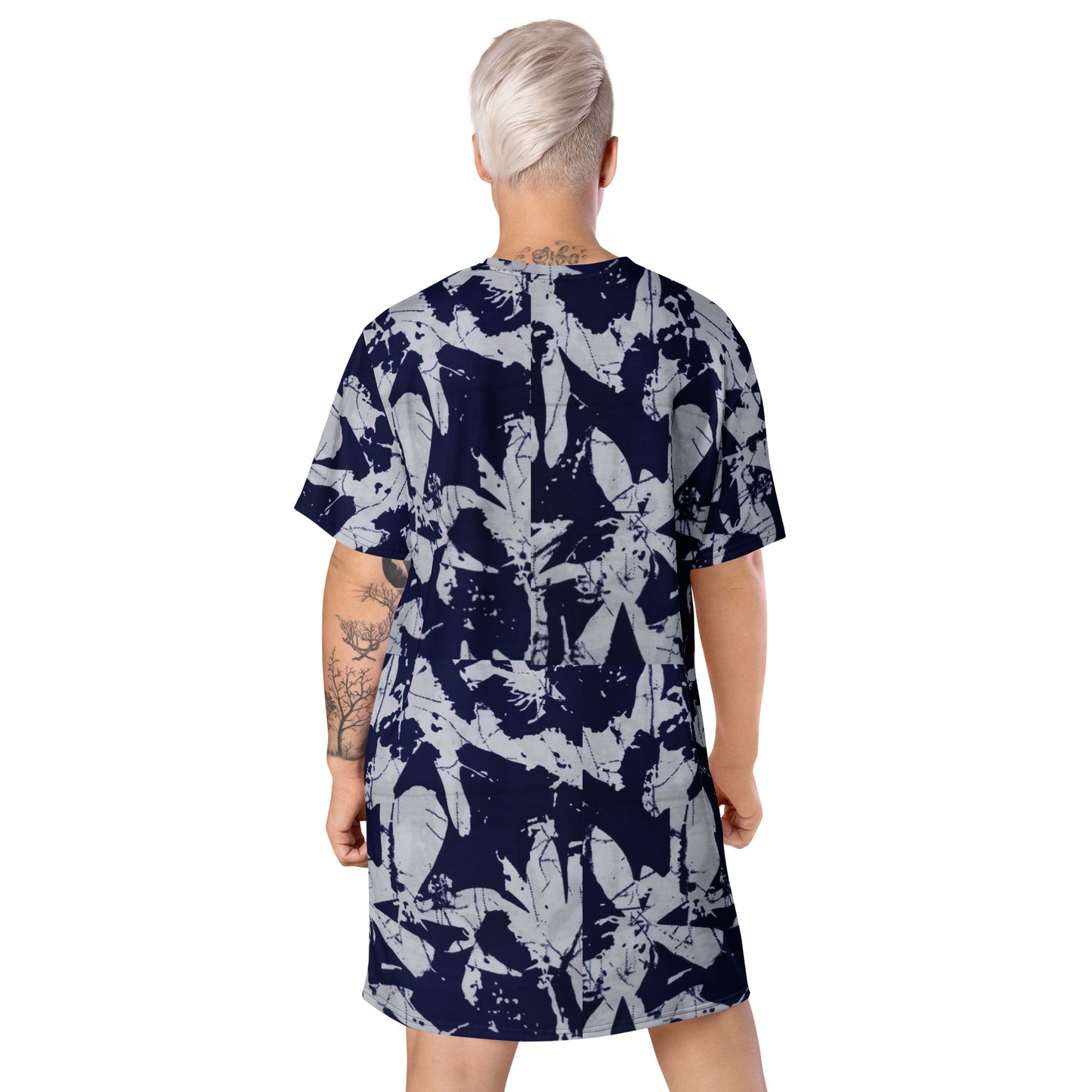 Indigo Adire T-shirt Dress