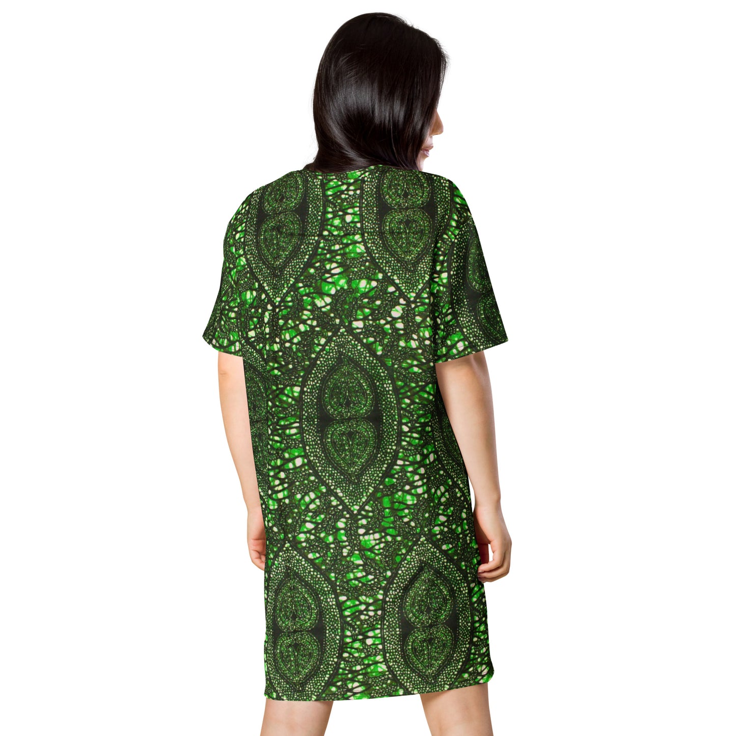 Green Peas Ankara T-shirt Dress