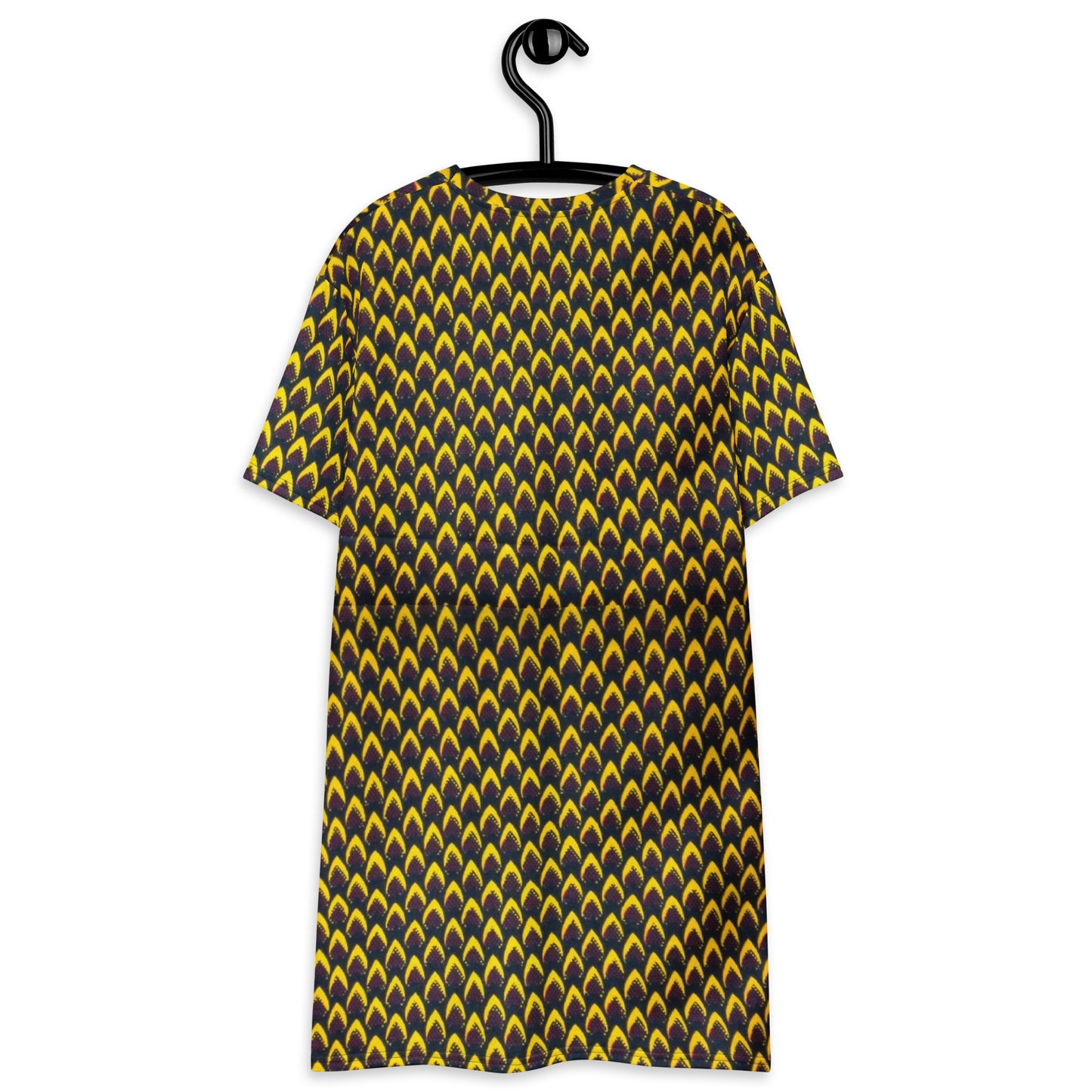 Yellow Flame Ankara T-shirt Dress