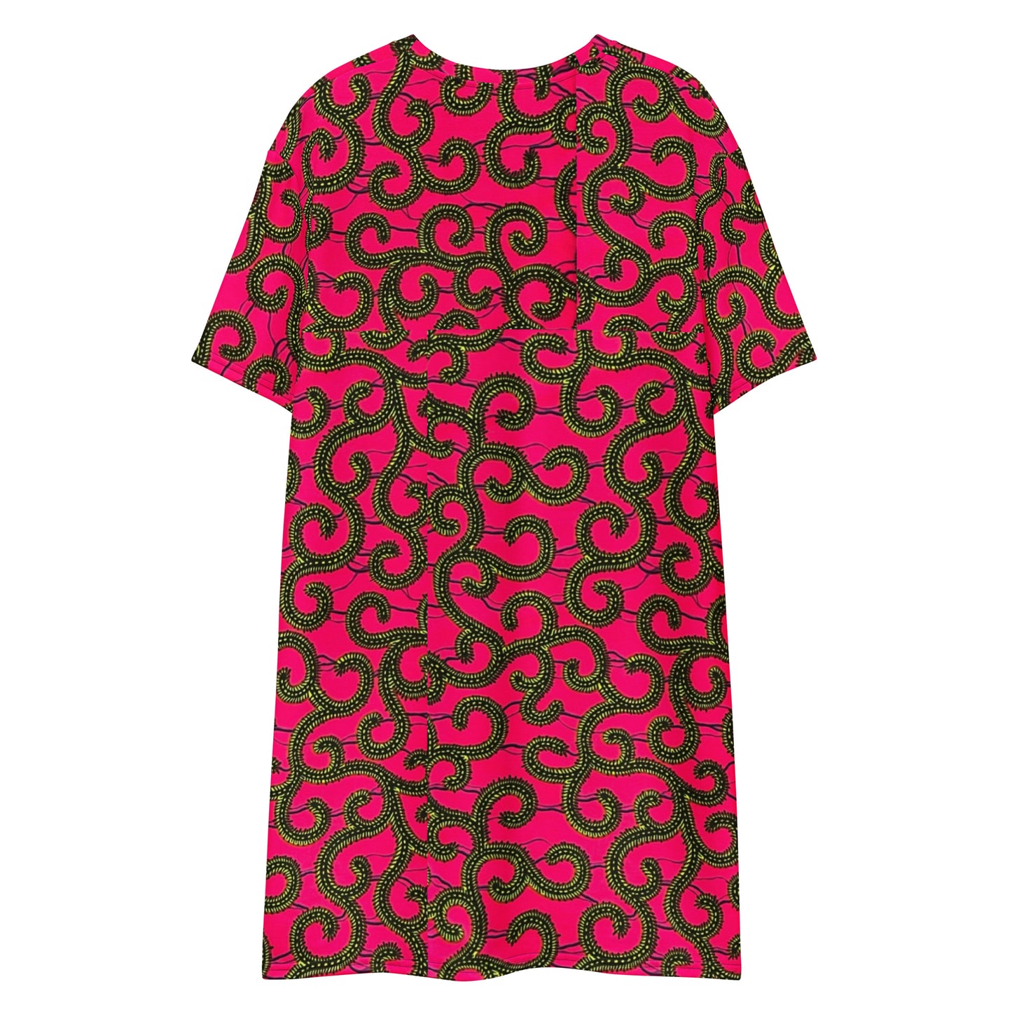 Pink Ankara T-shirt Dress