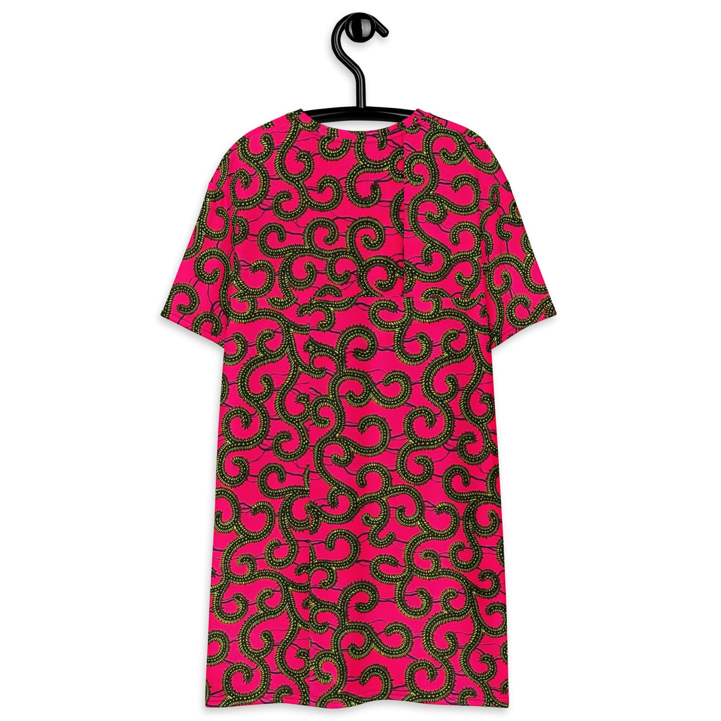 Pink Ankara T-shirt Dress