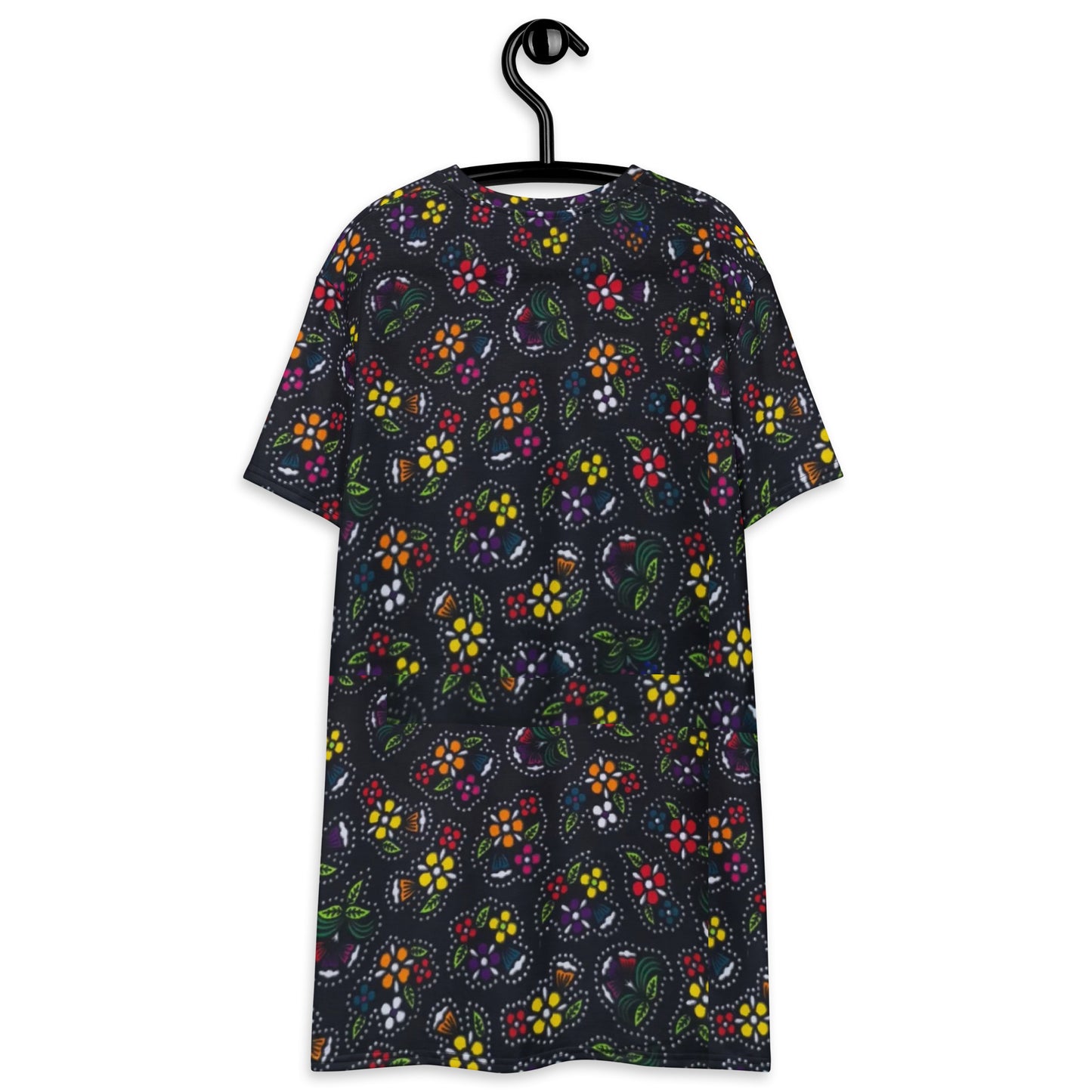 Multicolour Dark Ankara T-shirt Dress