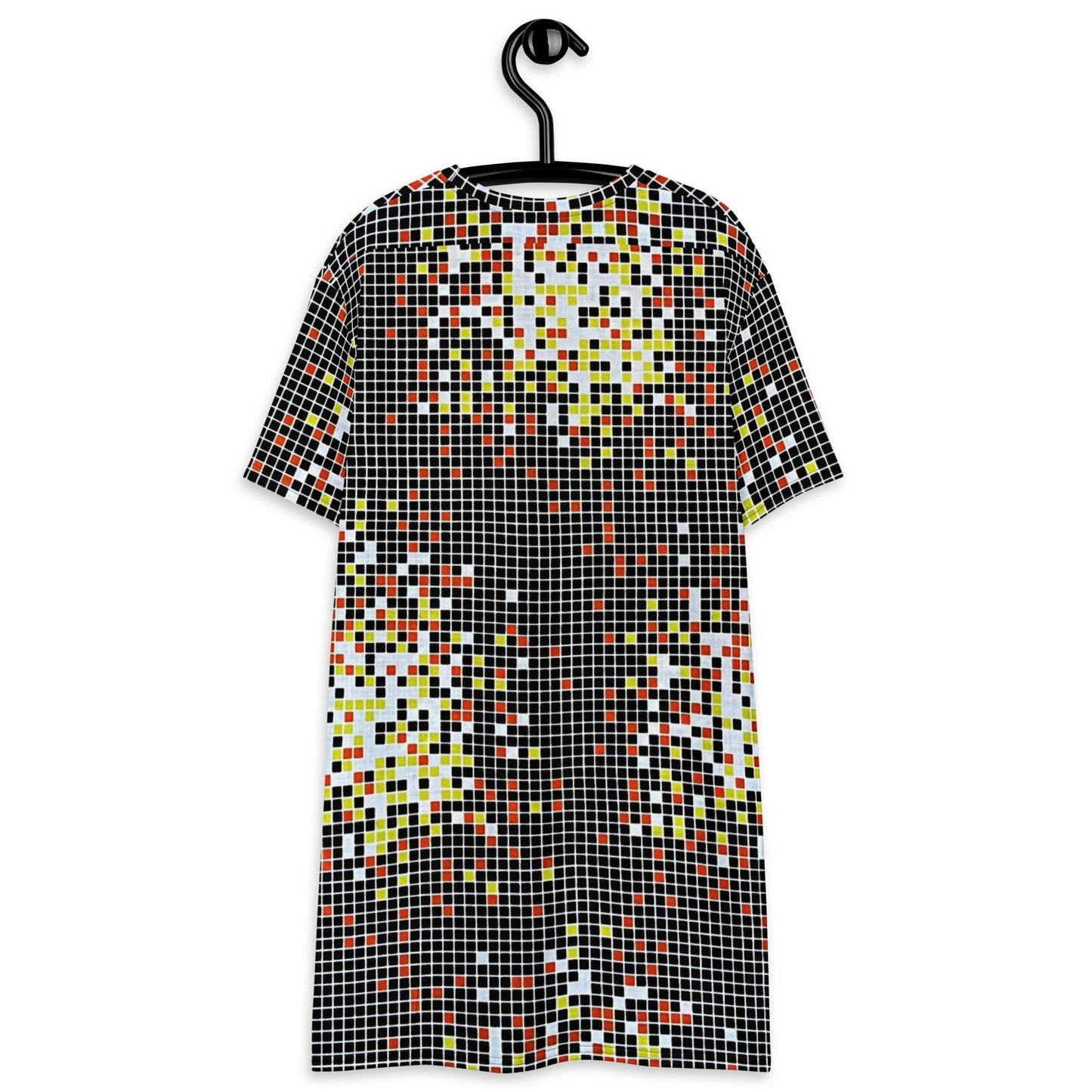 Graphic Square Ankara T-shirt Dress