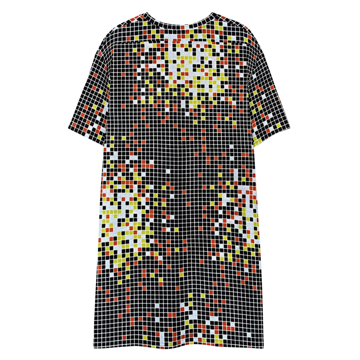 Graphic Square Ankara T-shirt Dress