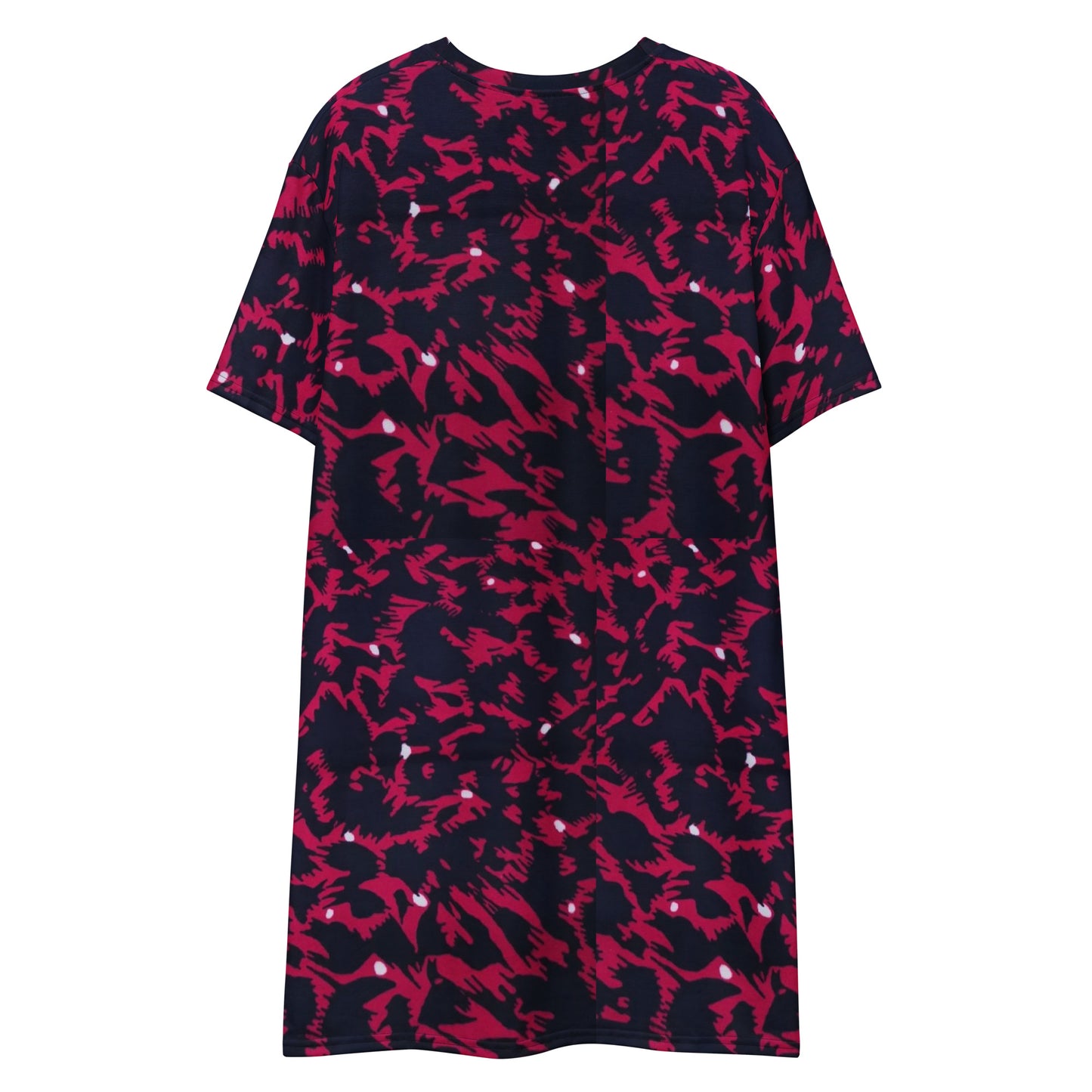 Pink Leopard Ankara T-shirt Dress