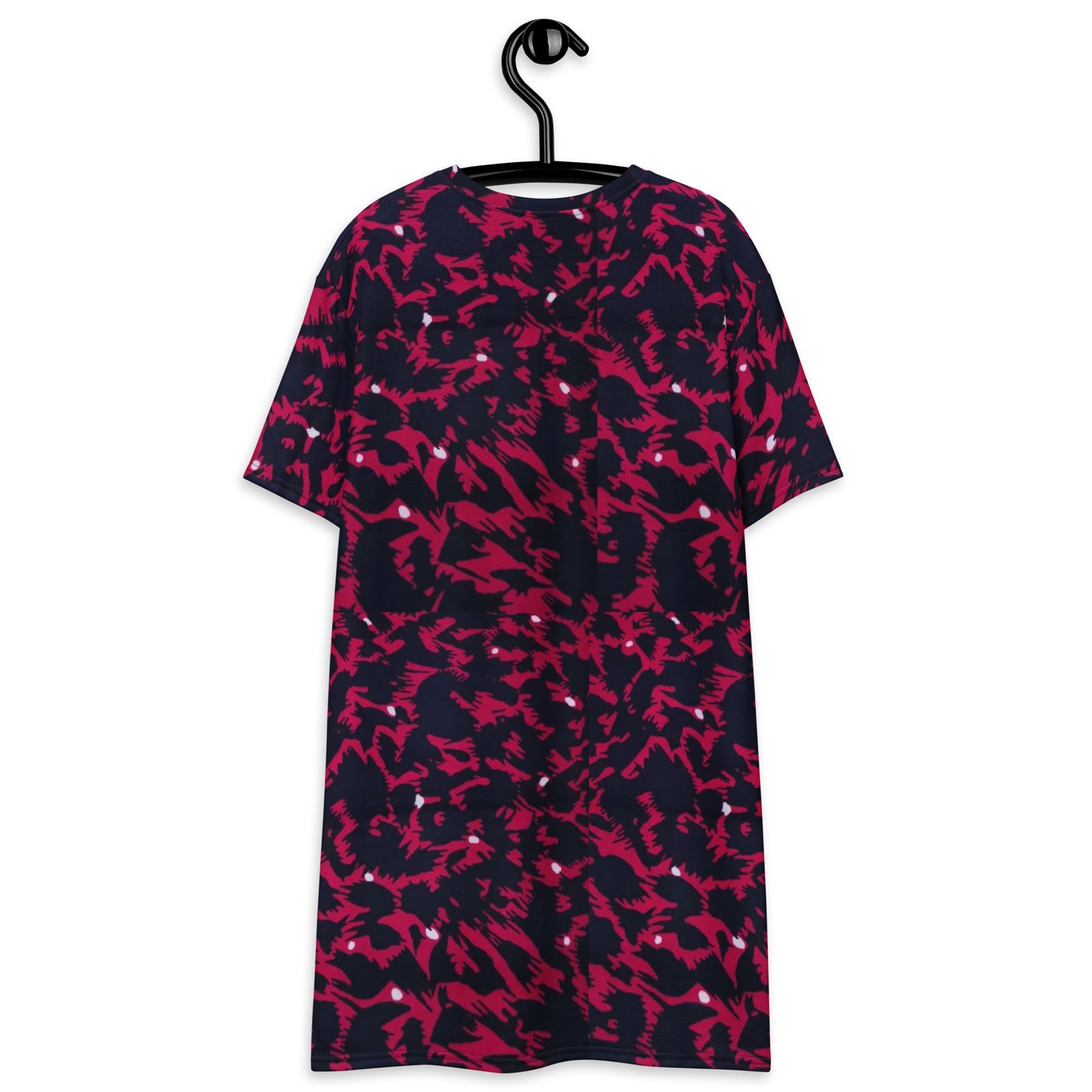 Pink Leopard Ankara T-shirt Dress