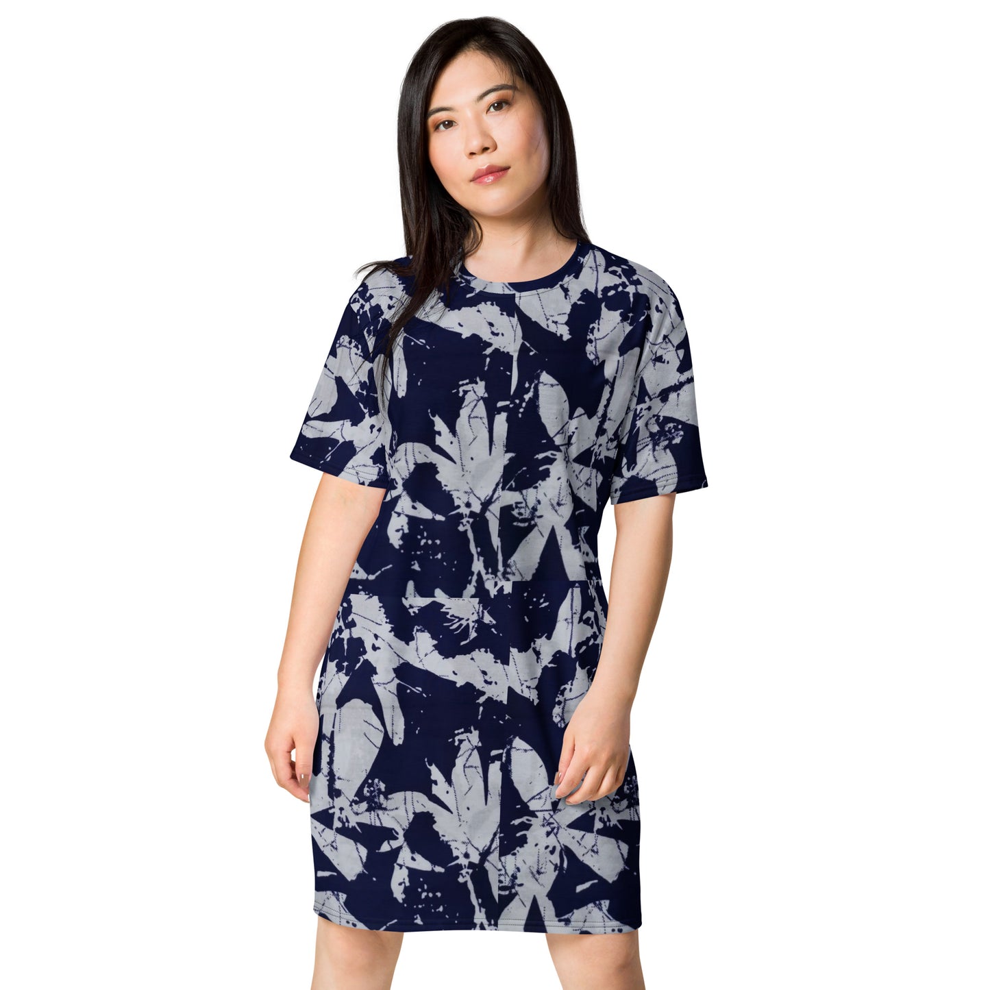 Indigo Adire T-shirt Dress