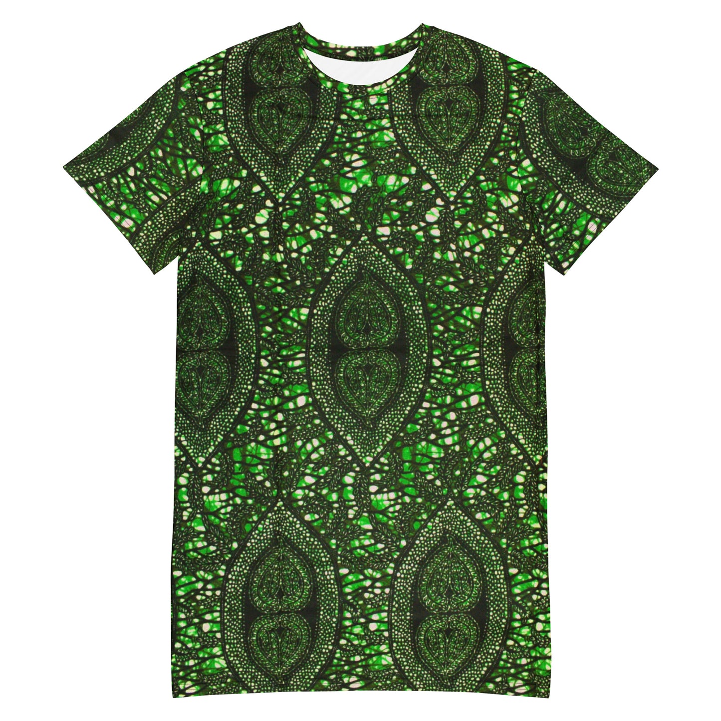 Green Peas Ankara T-shirt Dress