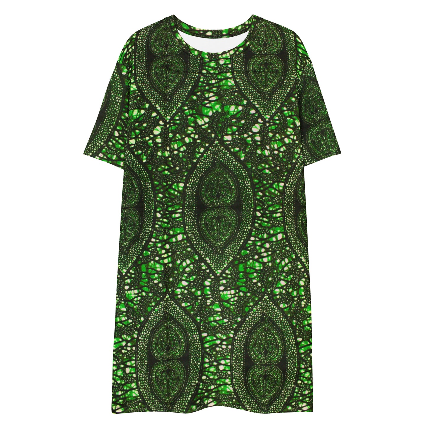 Green Peas Ankara T-shirt Dress