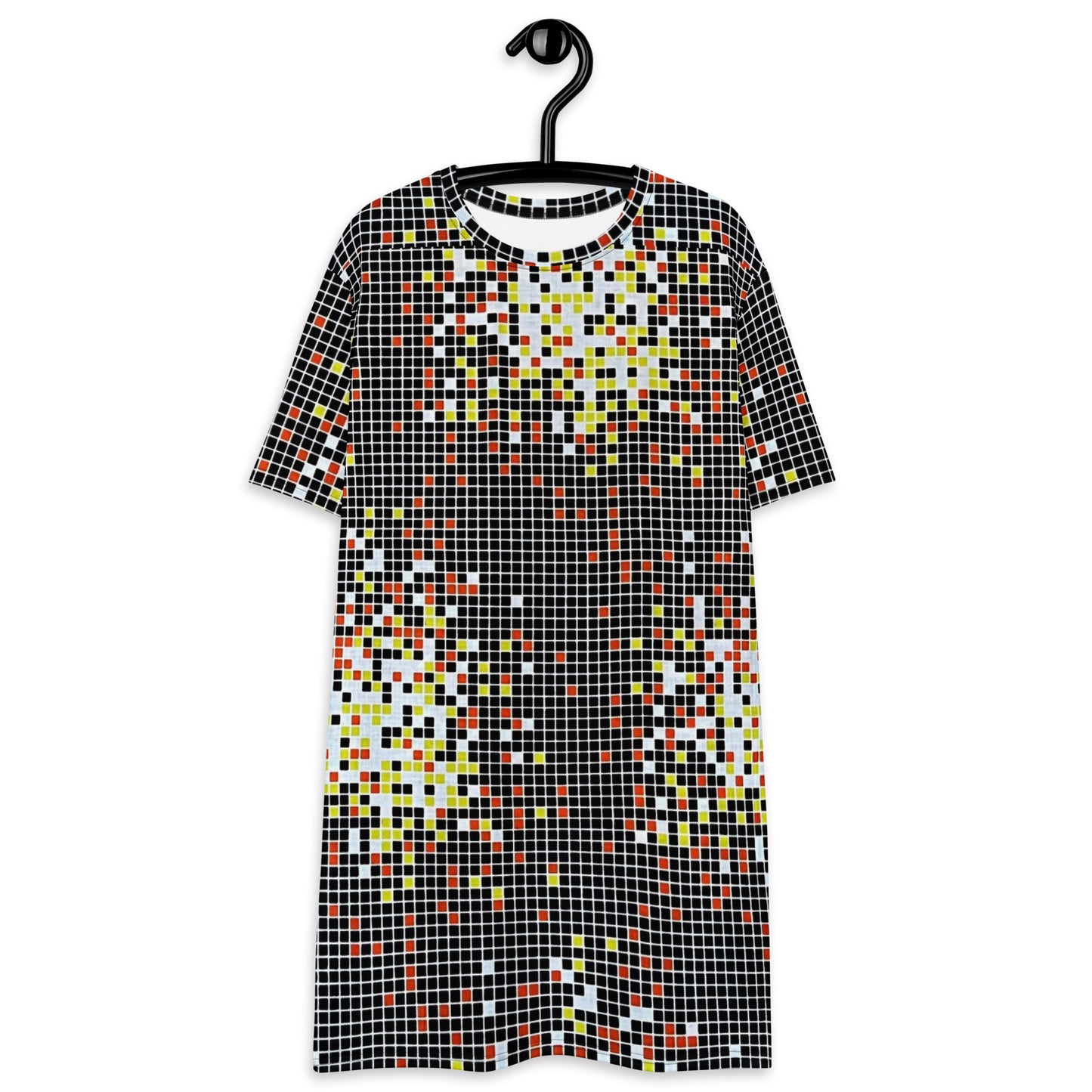 Graphic Square Ankara T-shirt Dress