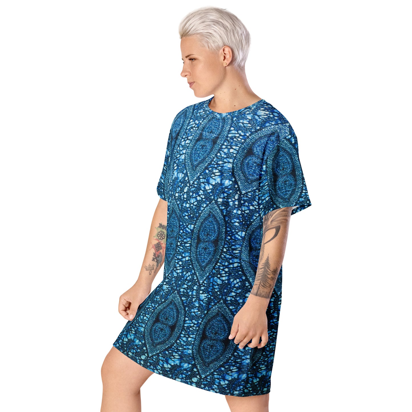 Blue Peas Ankara T-shirt Dress