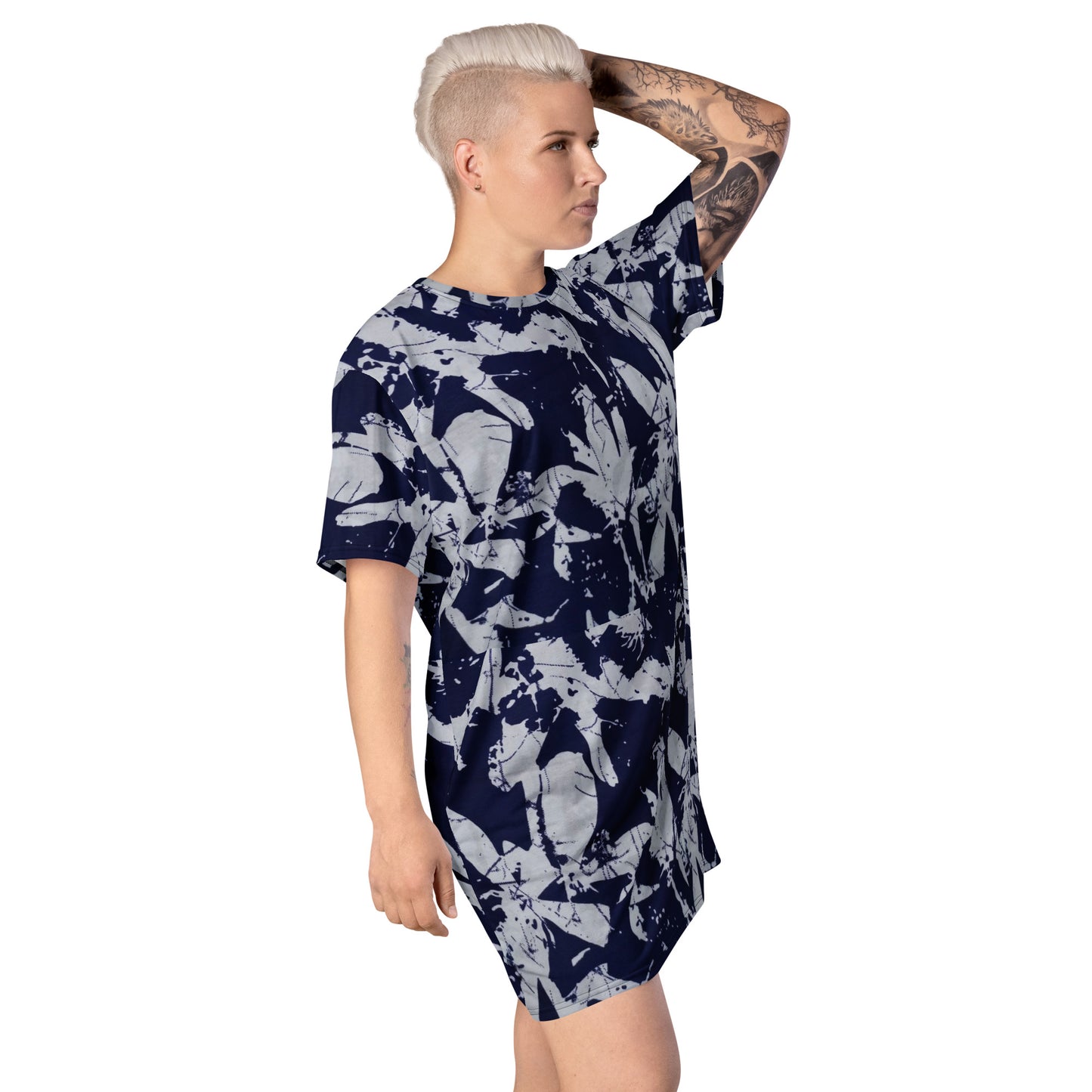 Indigo Adire T-shirt Dress