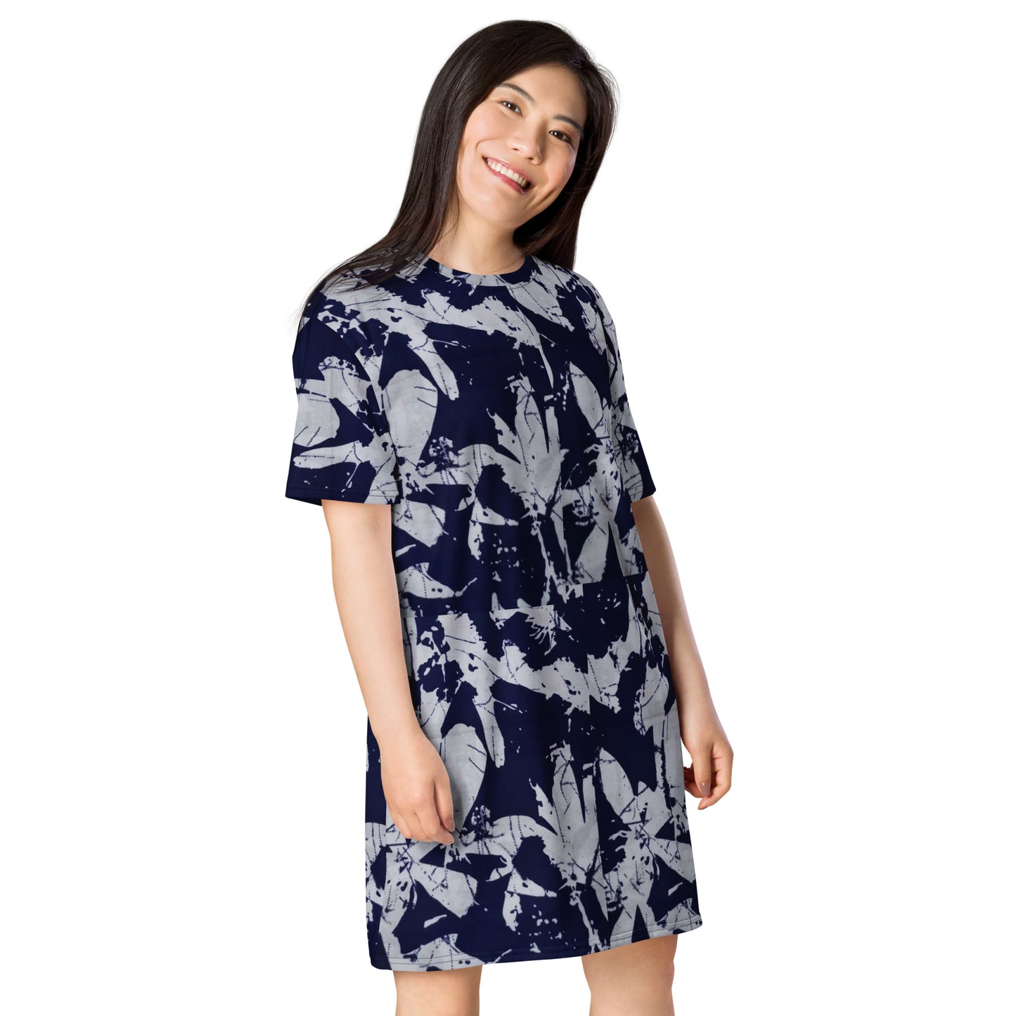 Indigo Adire T-shirt Dress