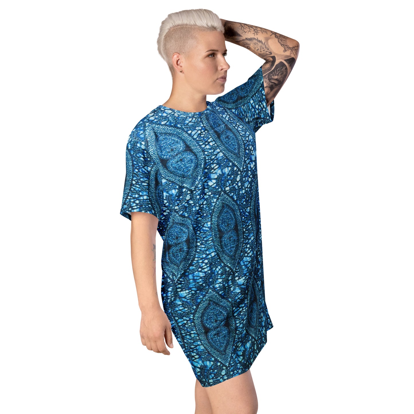 Blue Peas Ankara T-shirt Dress