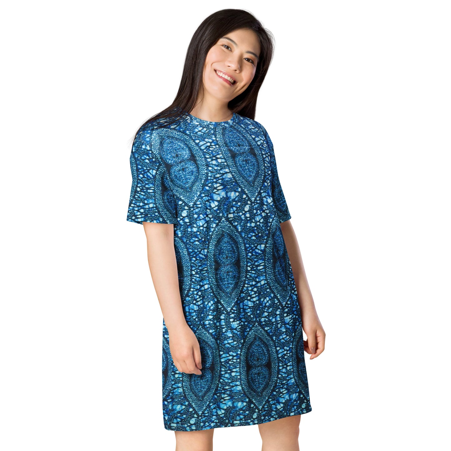 Blue Peas Ankara T-shirt Dress