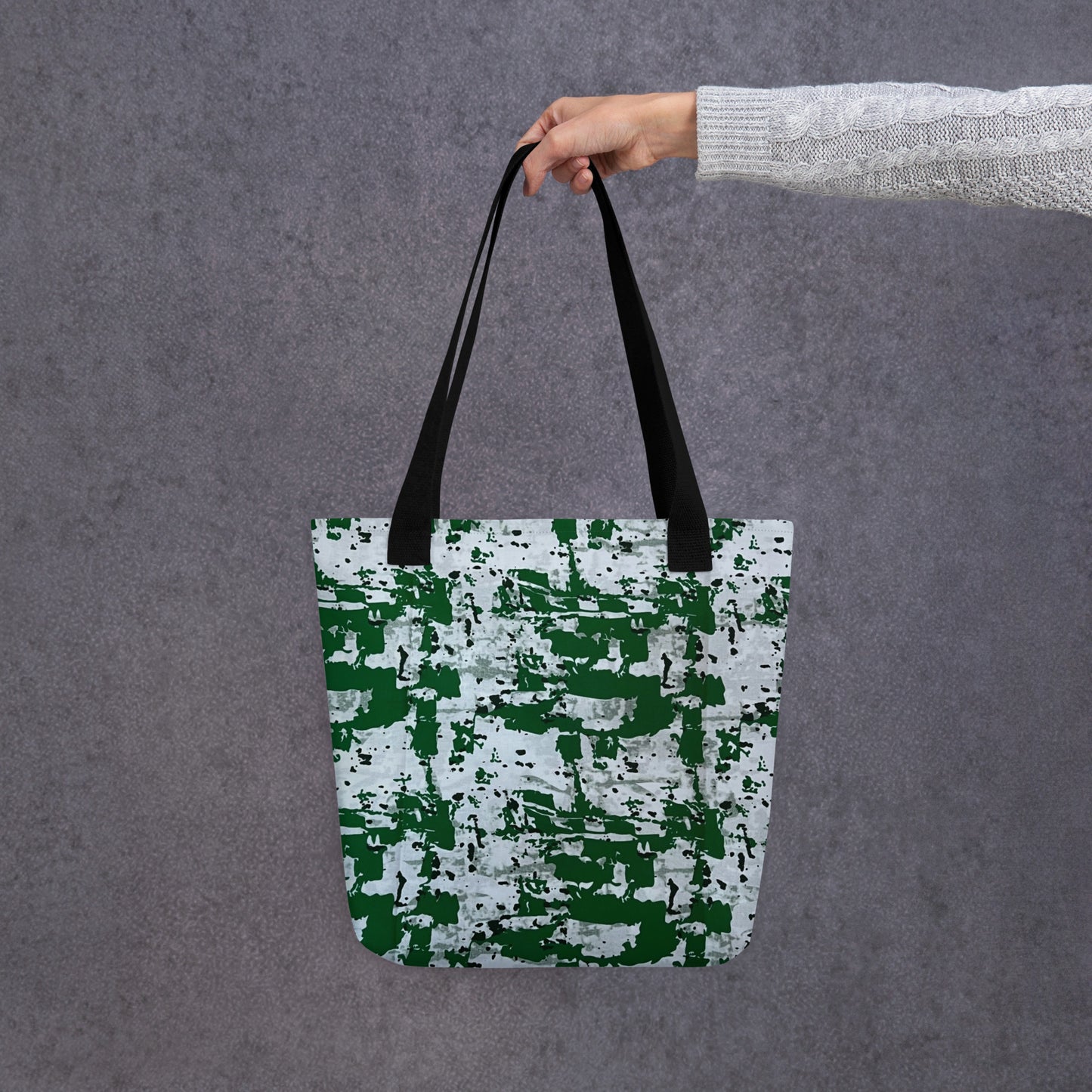 Green Camo Tote Bag