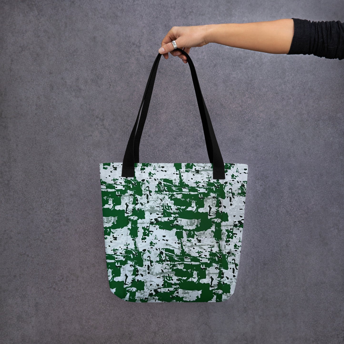 Green Camo Tote Bag