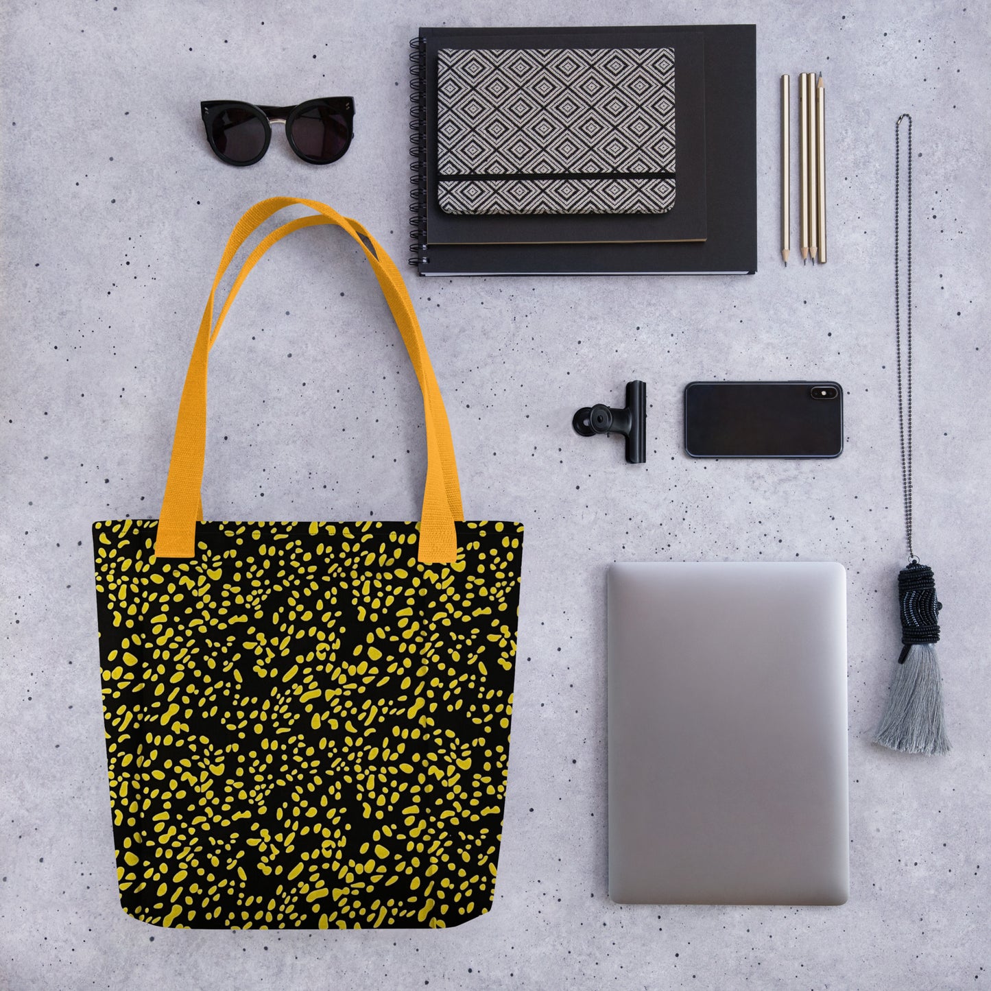 Yellow Dots Tote Bag