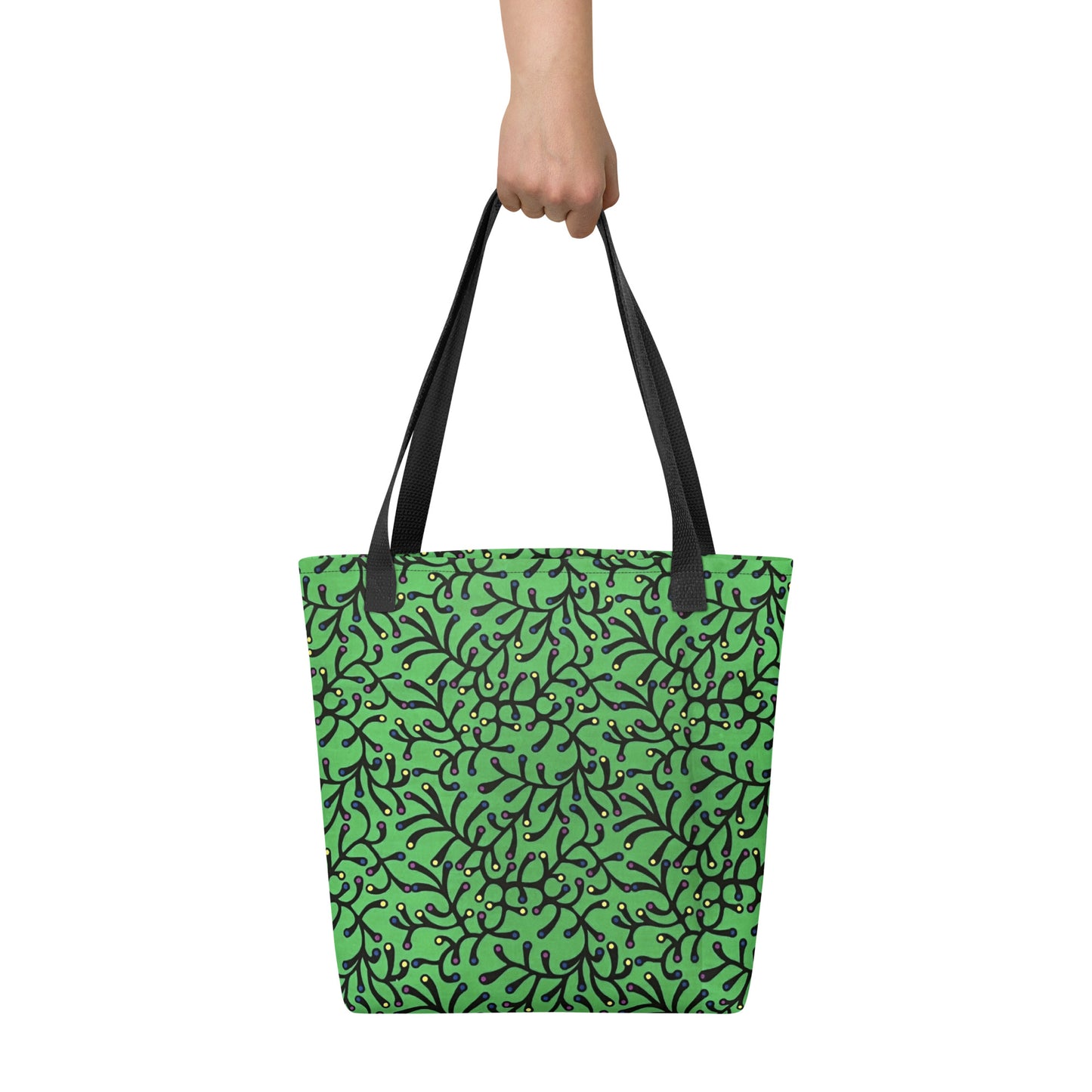 Green Ankara Tote Bag