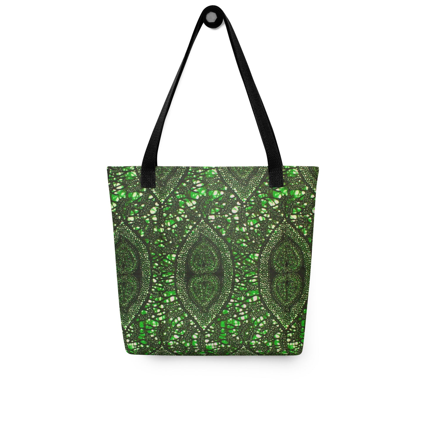 Green Peas Ankara Tote Bag