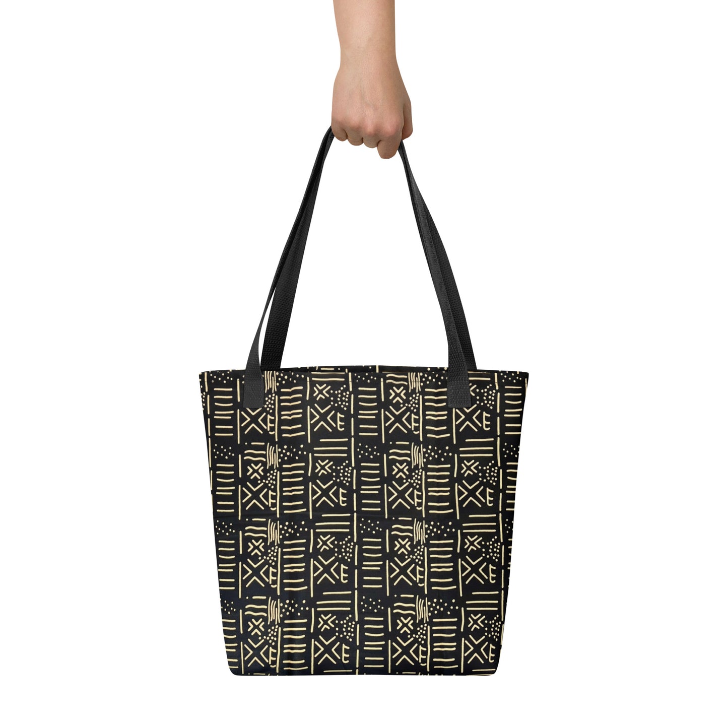 Black & Cream Tote Bag