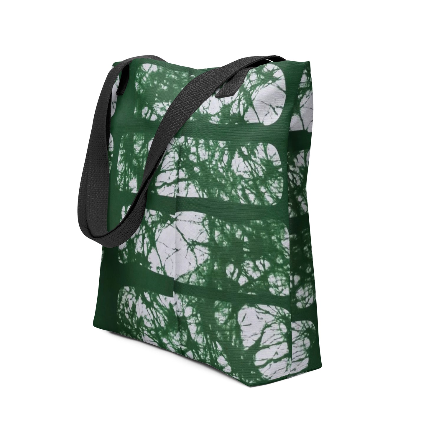 Green Print Tote Bag