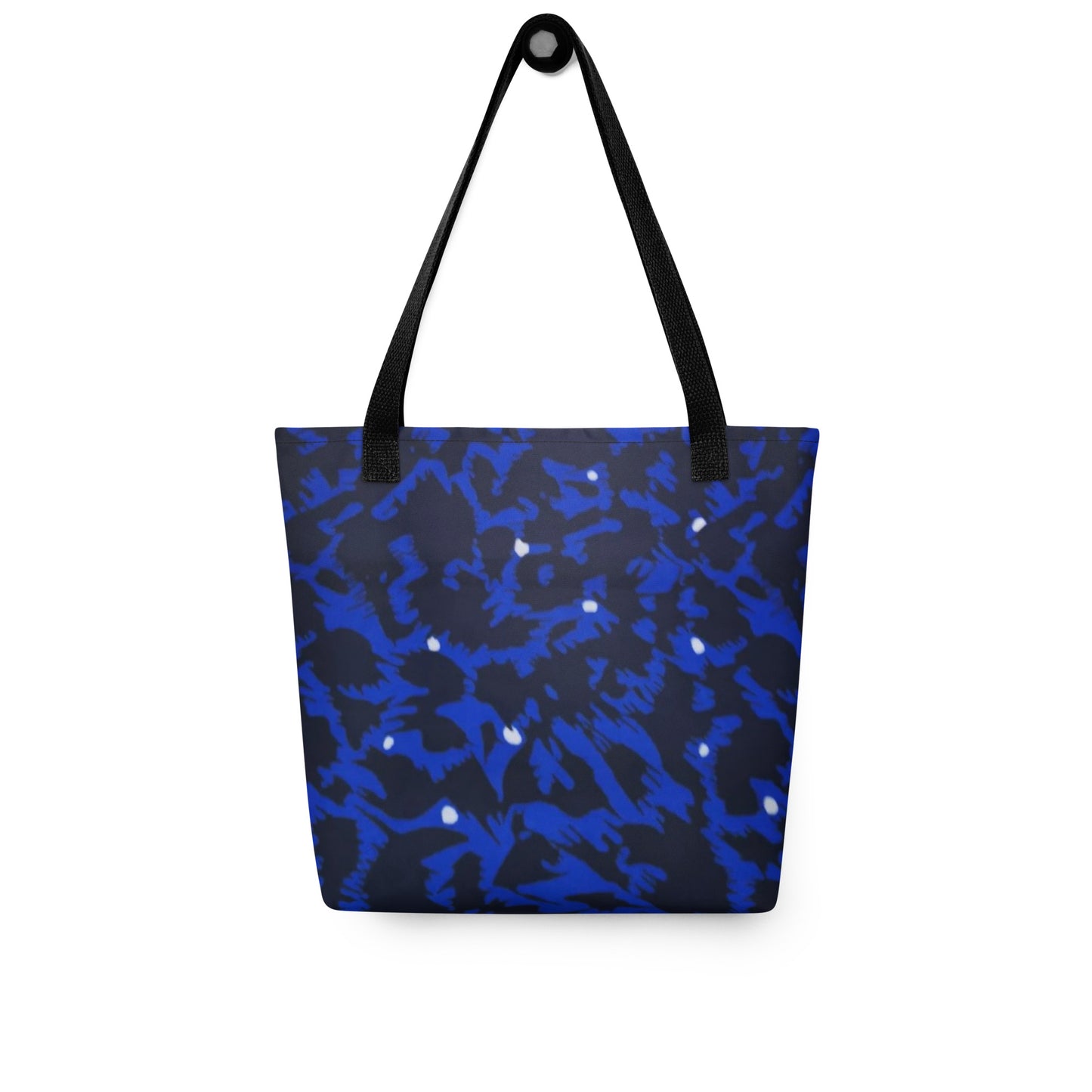 Blue Leopard Tote Bag