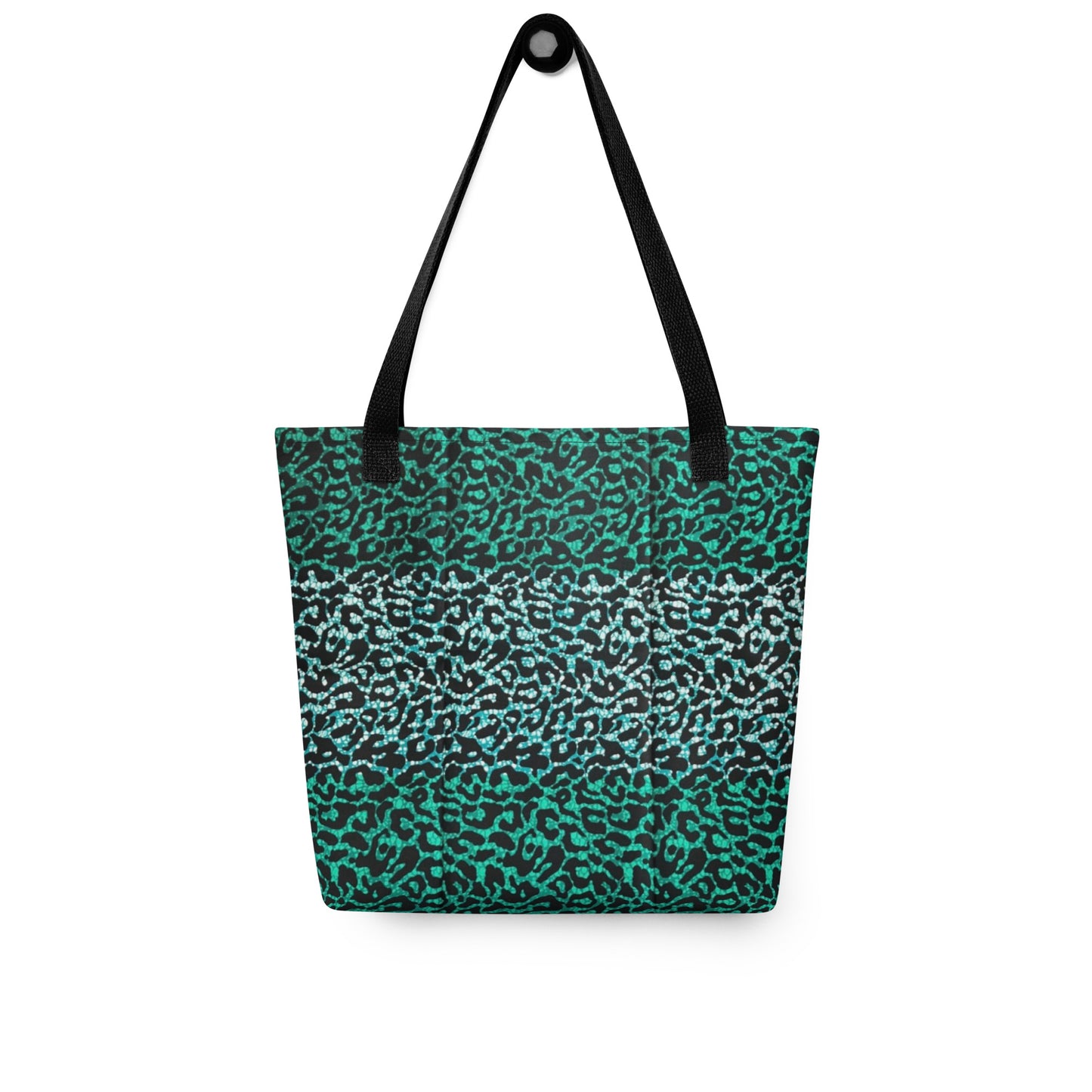 Green Leopard Tote Bag