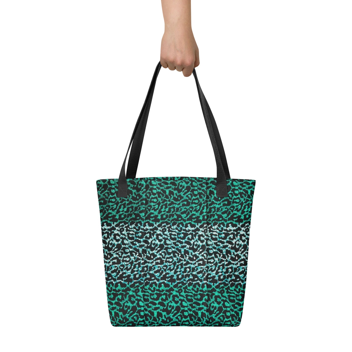 Green Leopard Tote Bag