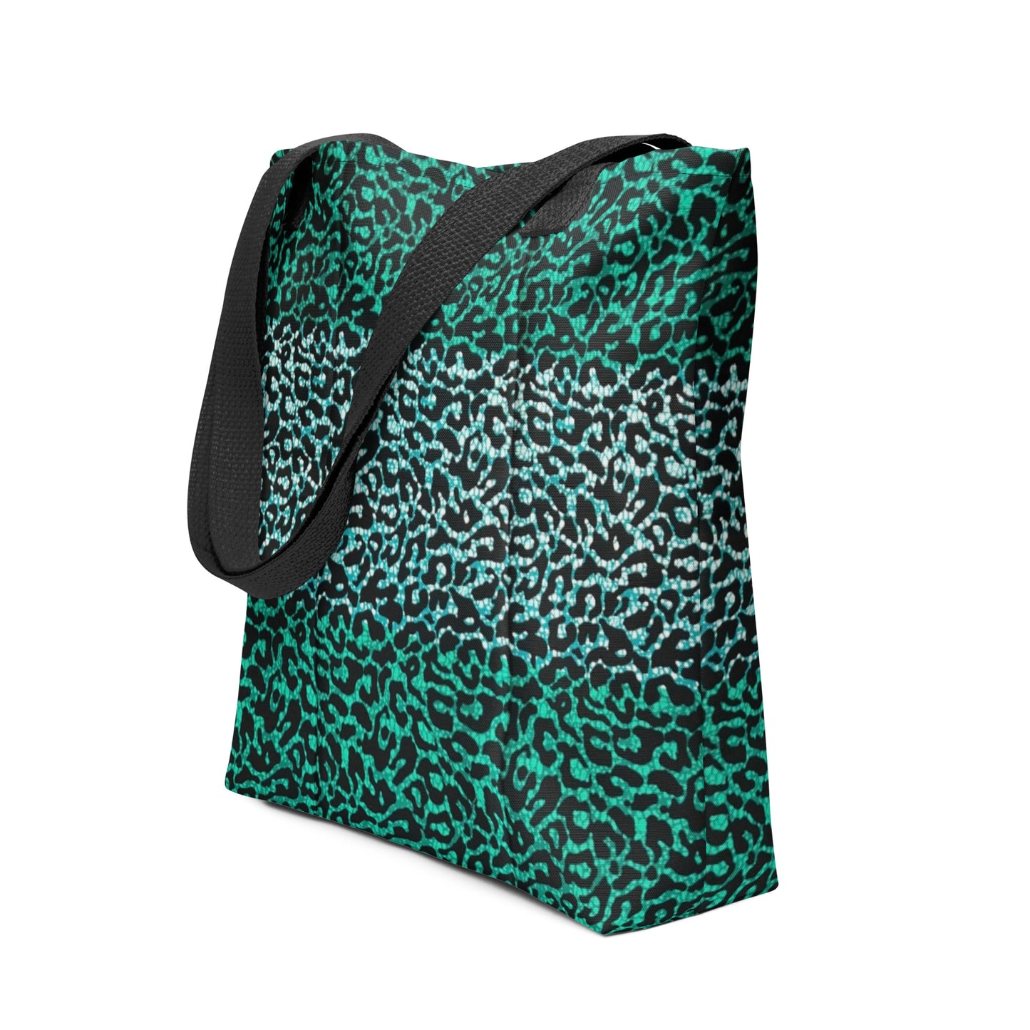 Green Leopard Tote Bag