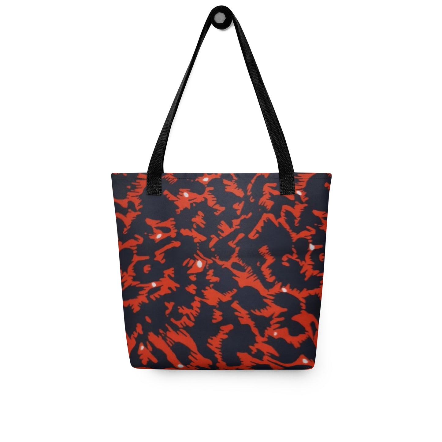 Orange Leopard Tote Bag