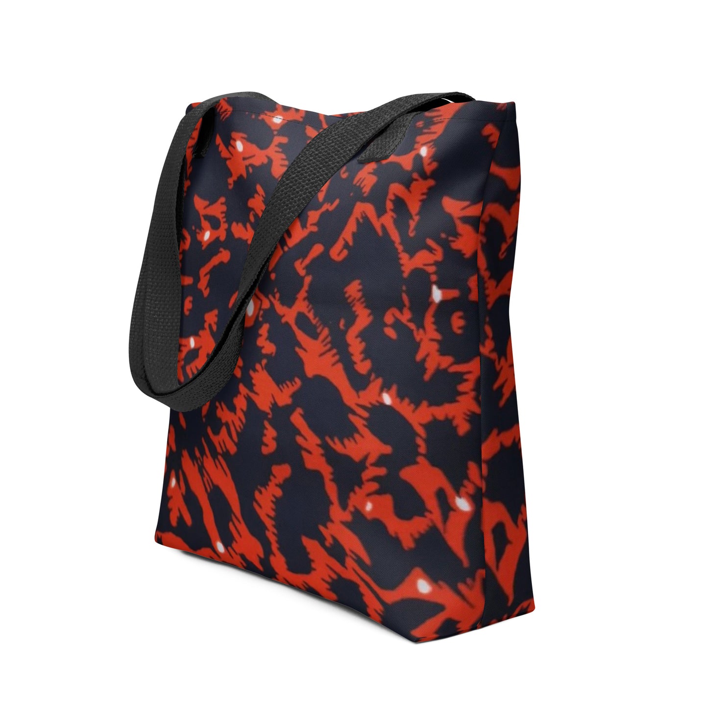 Orange Leopard Tote Bag