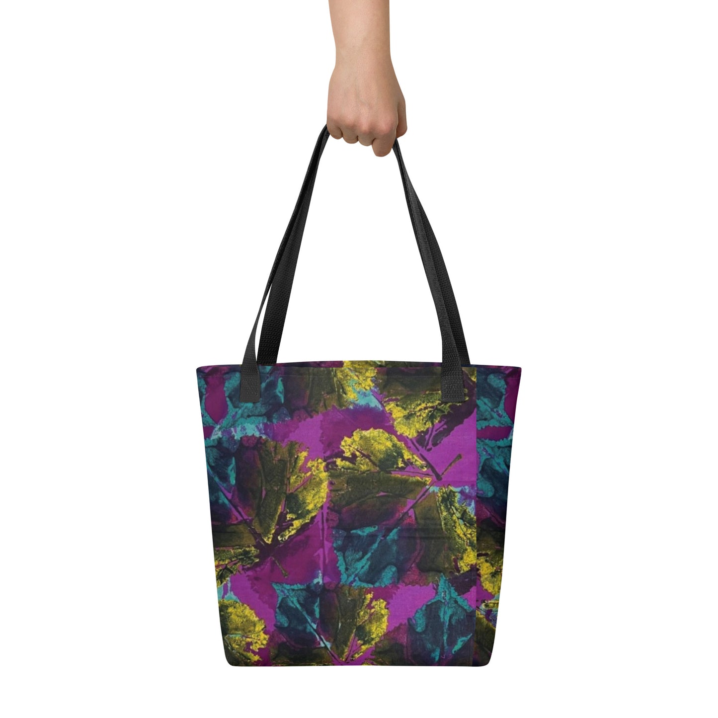 Purple Leaves Tote Bag