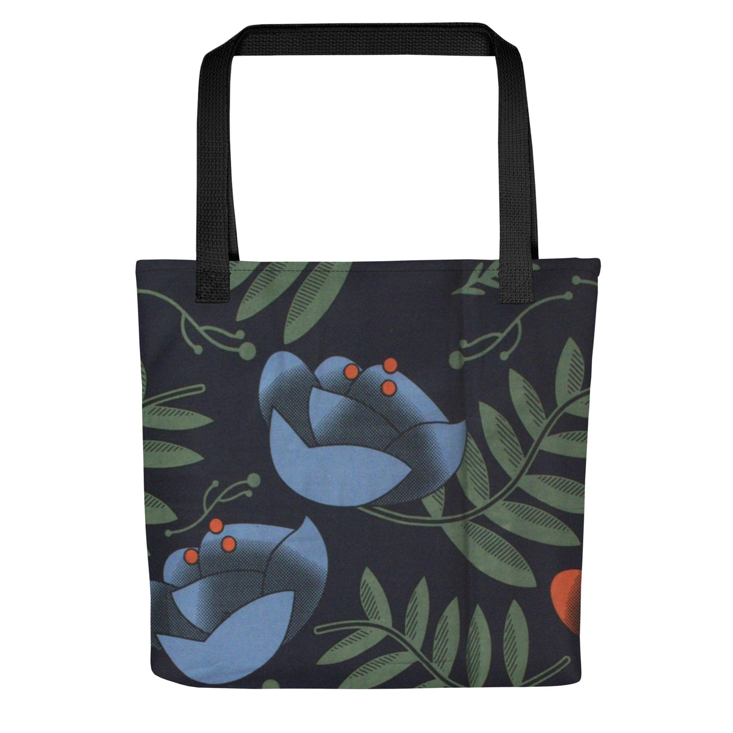 Winter Floral Tote Bag