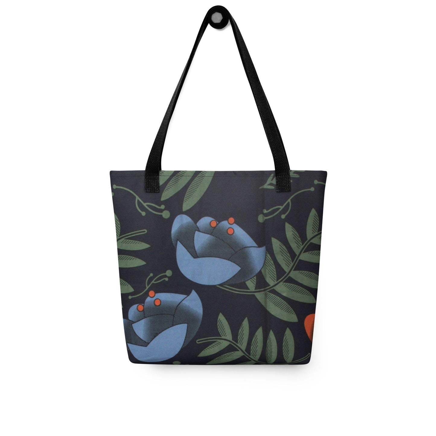 Winter Floral Tote Bag