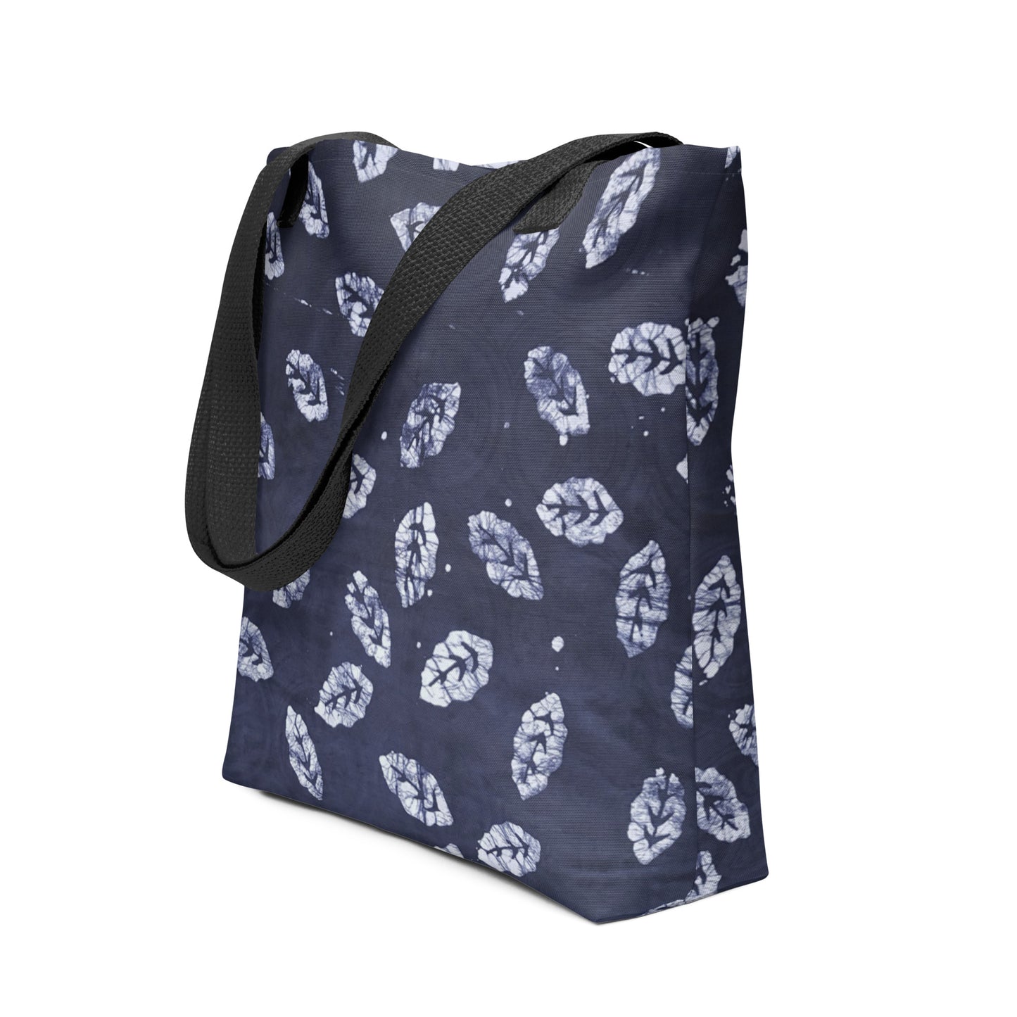 Indigo Leaf Tote Bag