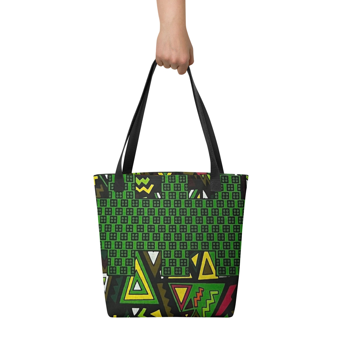 Multicolour Green Tote Bag