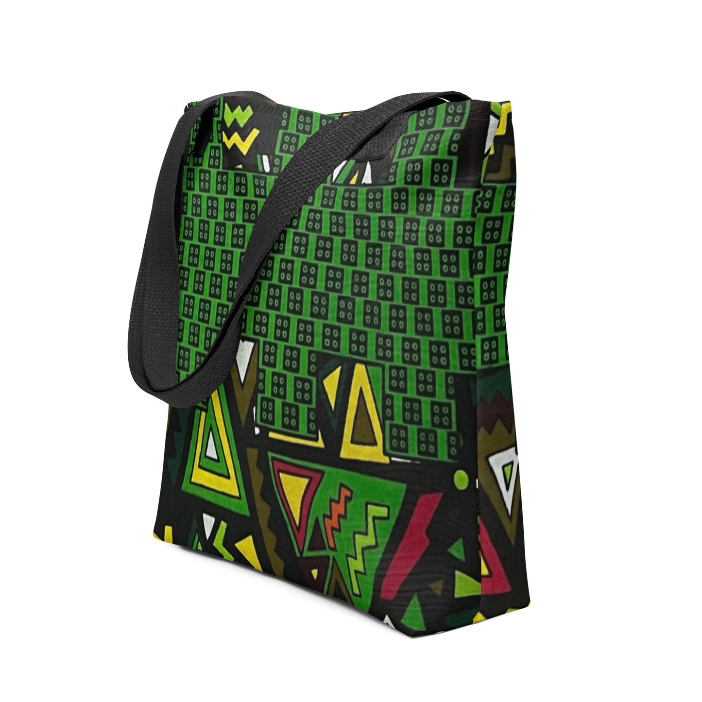 Multicolour Green Tote Bag