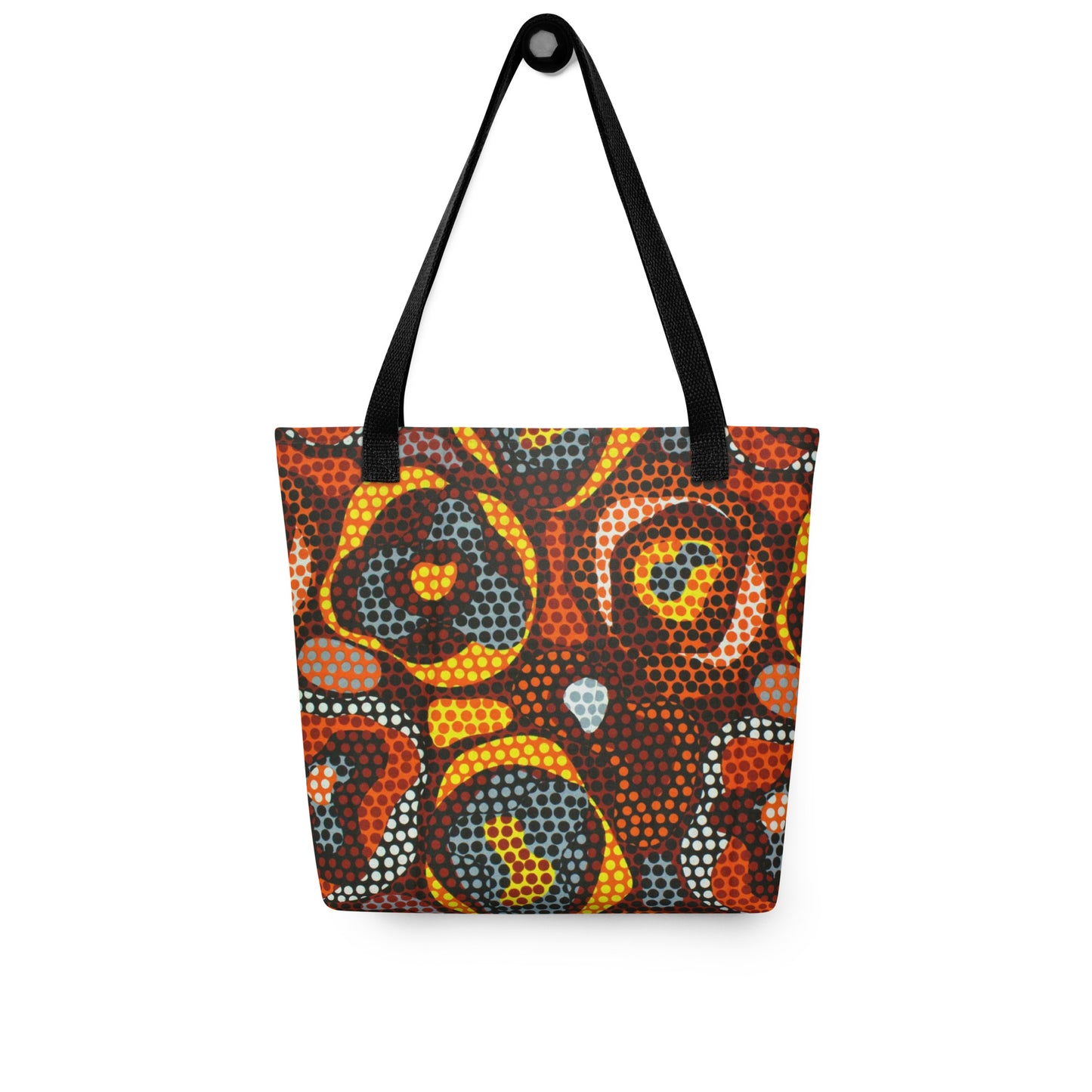 Multicolour Orange Tote Bag