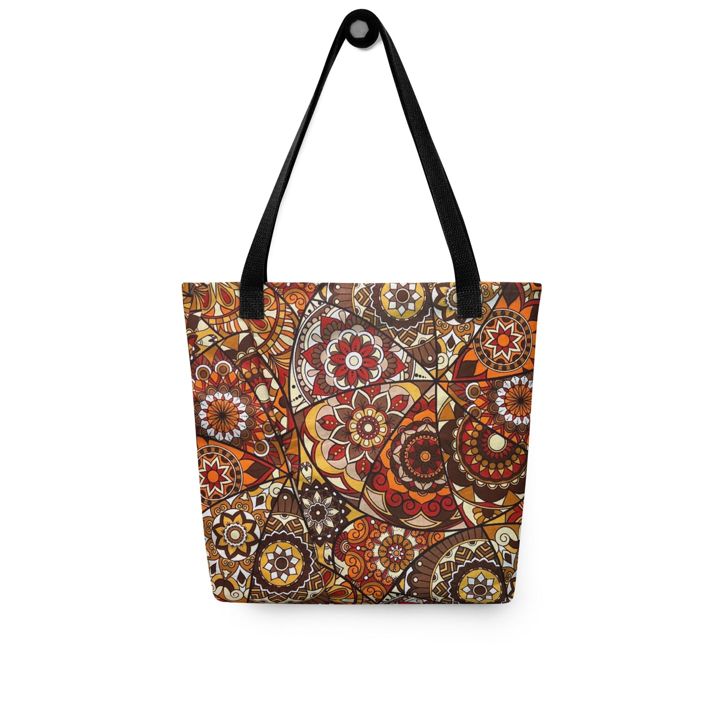 Multicolour Brown Tote Bag