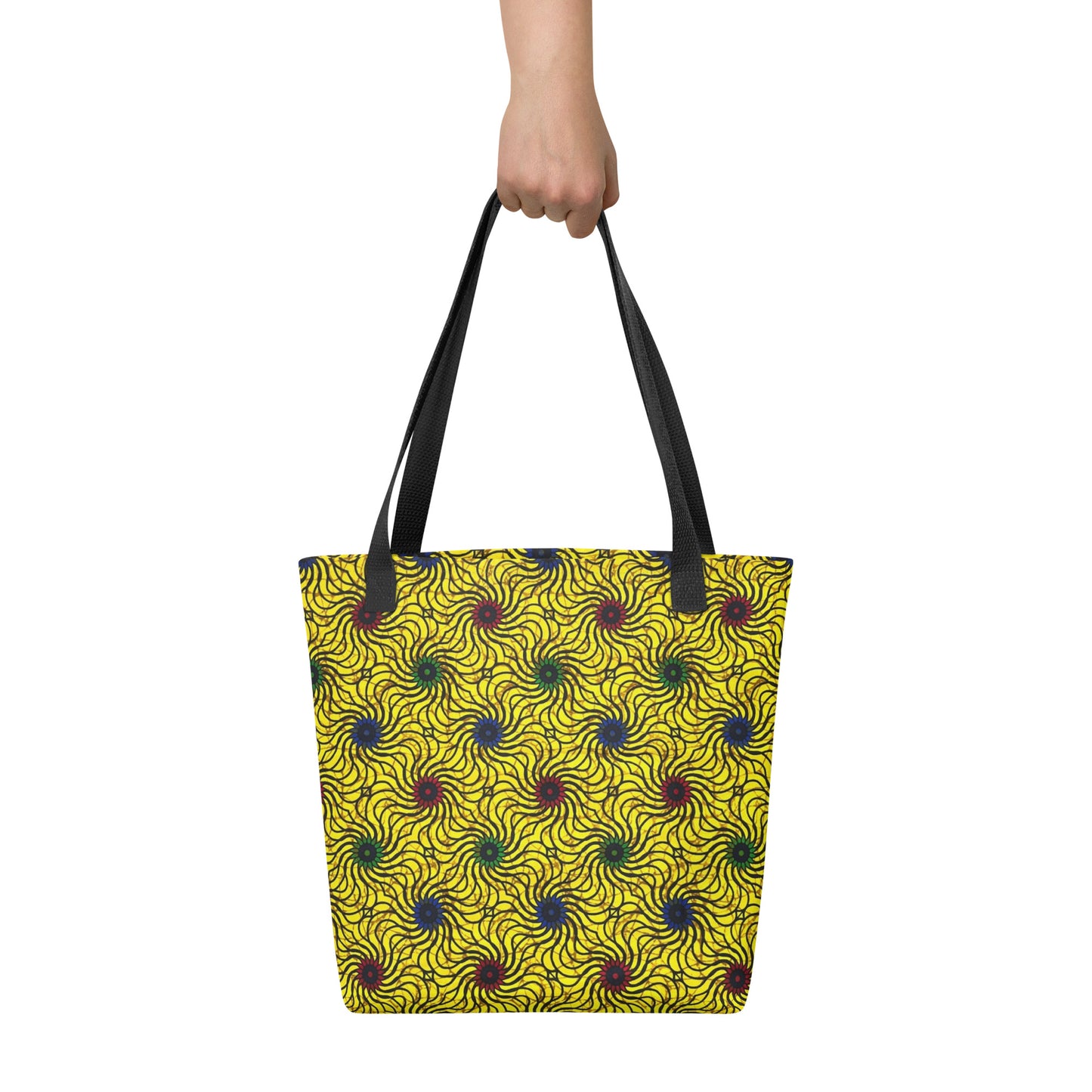 Multicolour Yellow Tote Bag