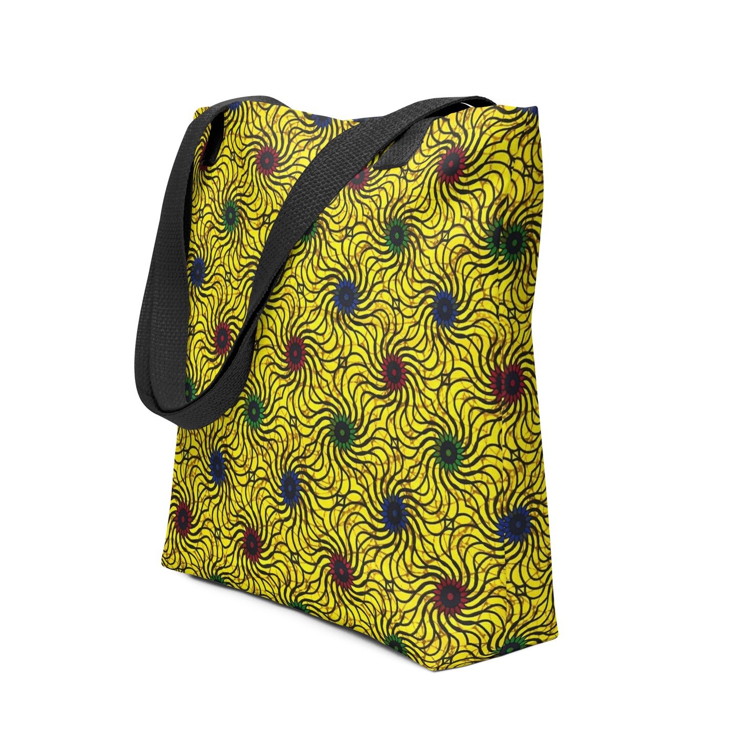 Multicolour Yellow Tote Bag