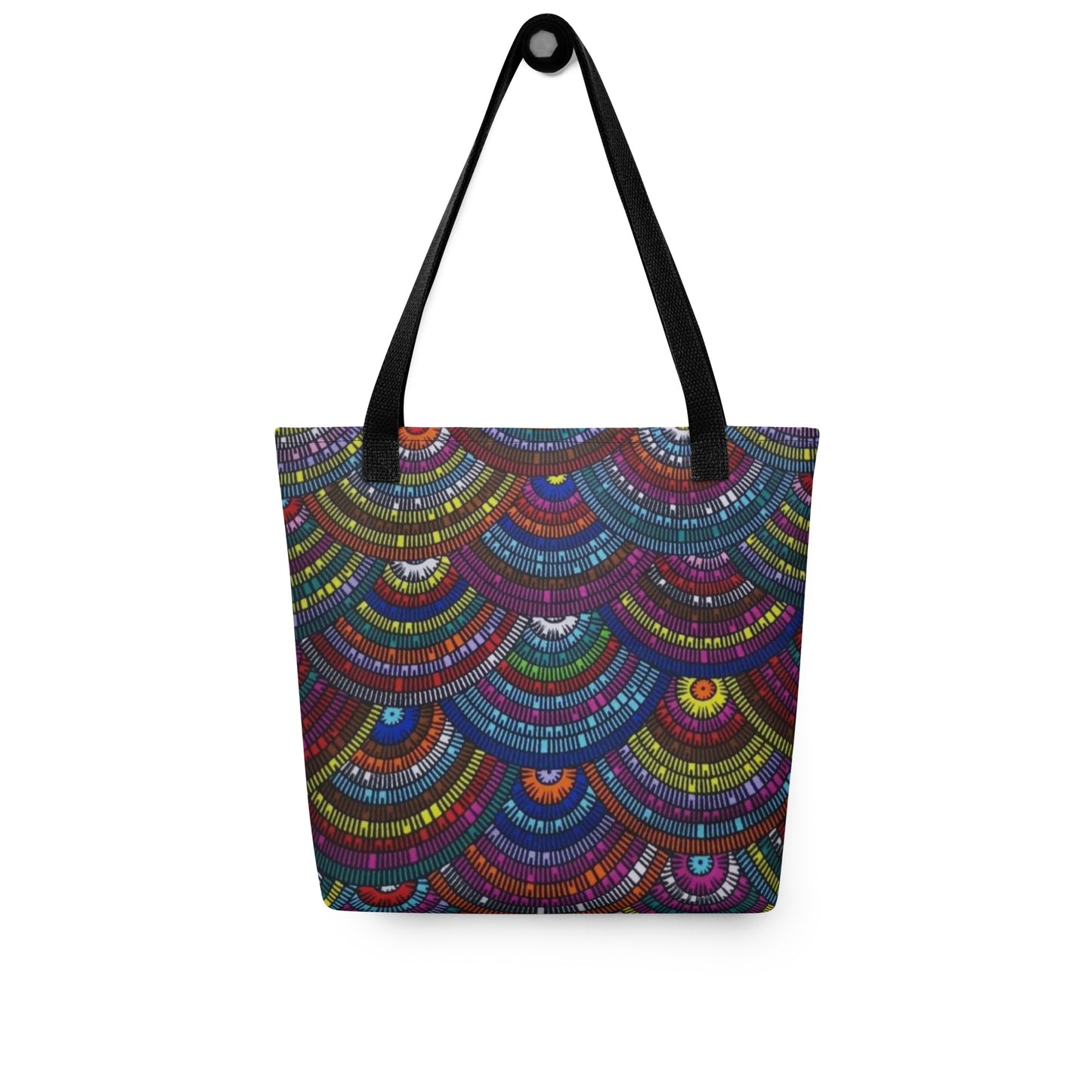 Multicolour Half Circle Tote Bag