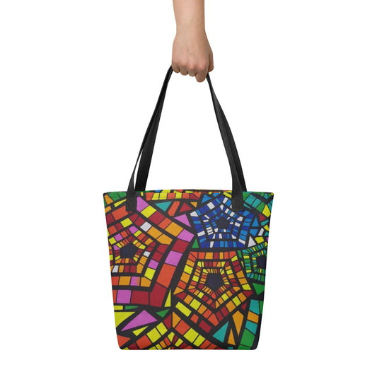 Multicolour Pentagon Tote Bag