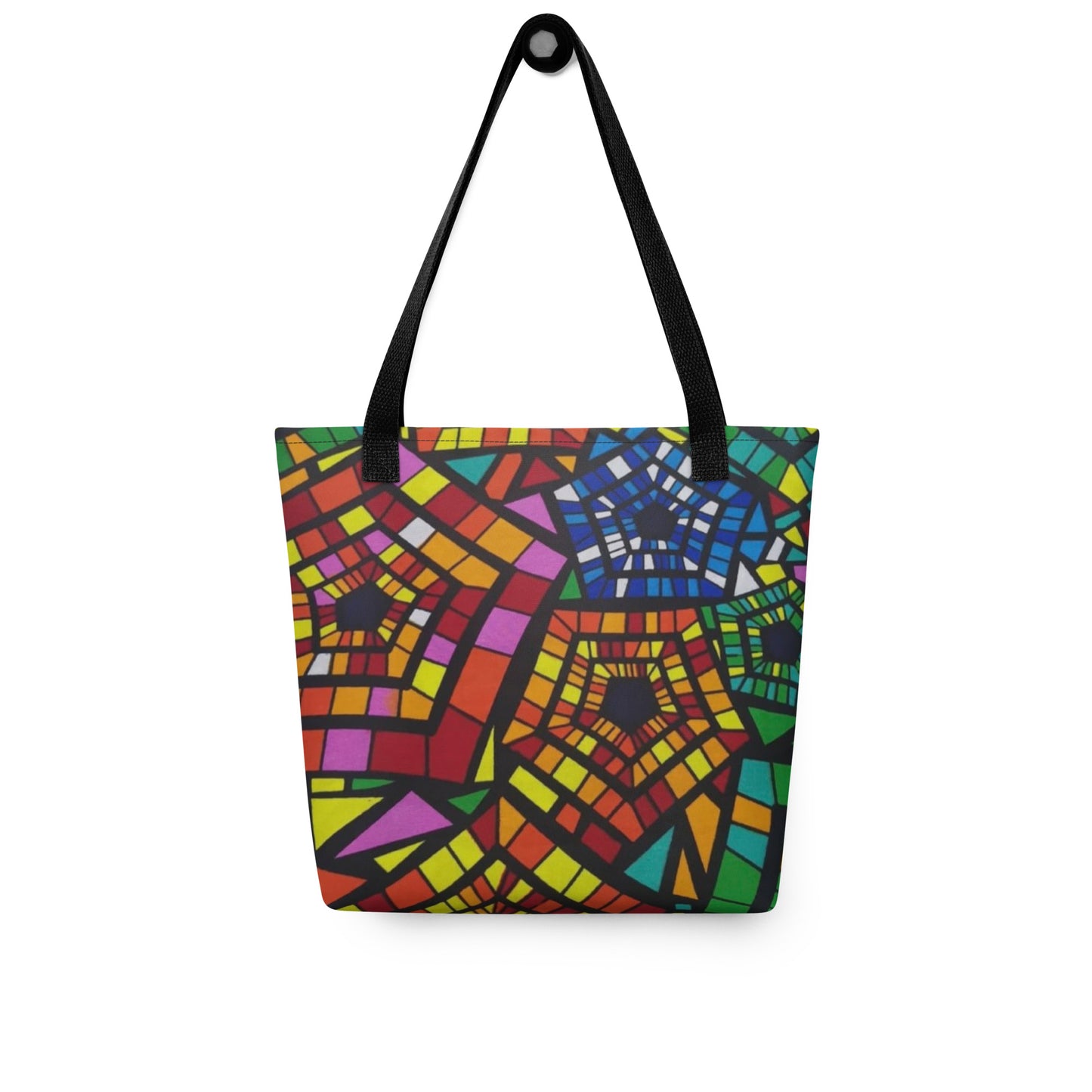 Multicolour Pentagon Tote Bag