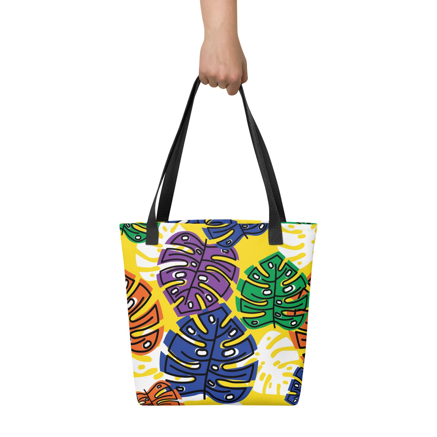 Yellow Tropical Tote Bag